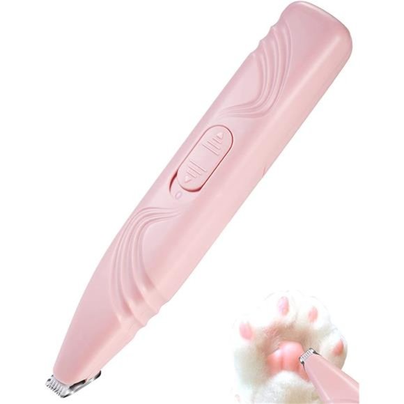 Dog Paw Trimmer for Grooming Cordless Electric Small Pet Hair Trimmer Low Noise